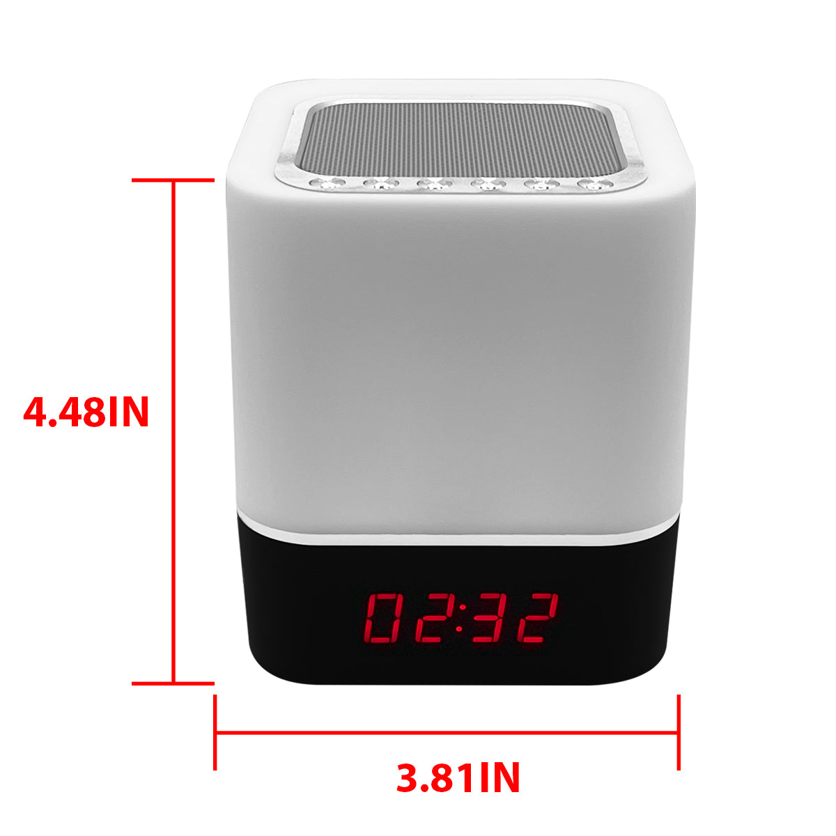 COOL COLOR CHANGING CUBE LAMP ALARM CLOCK/BLUETOOTH SPEAKER -Zunammy Color Changing Wireless Alarm Clock Speaker
