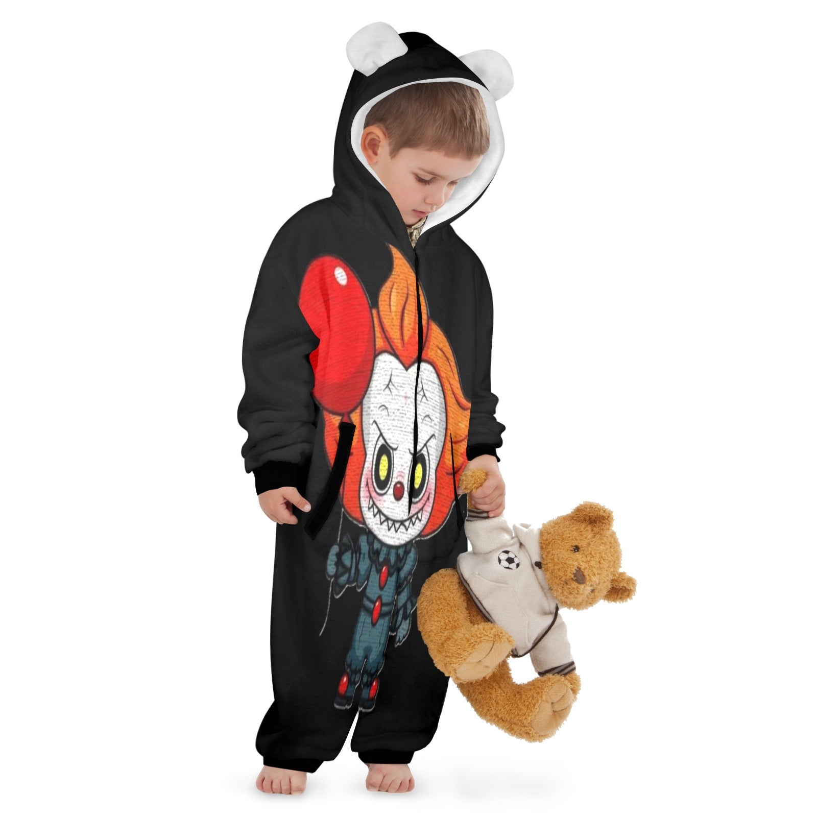 KSC's Exclusive Halloween Penny Clown Labubu Little Kid Unisex Onesie 2 to 7 years old