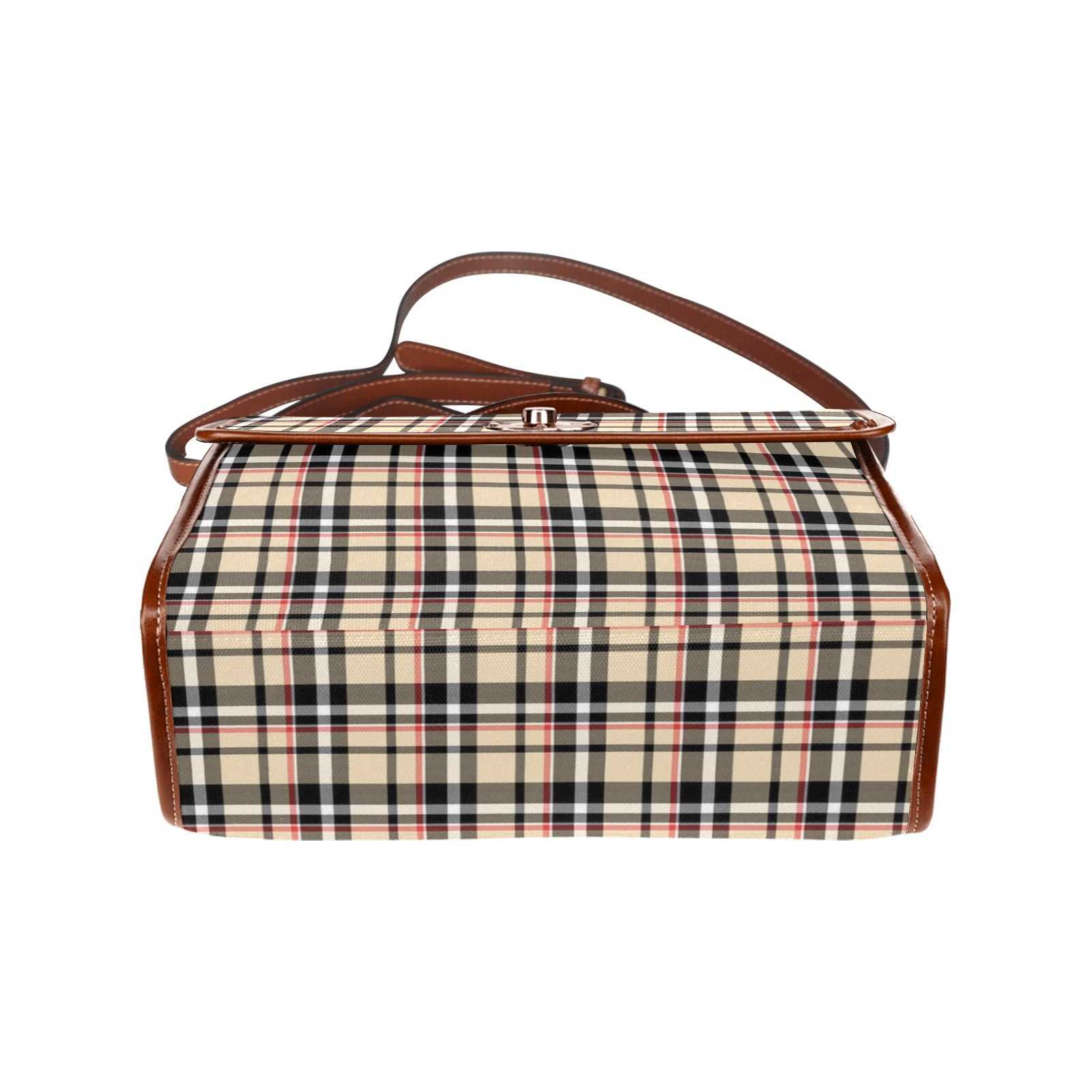 KSC's Custom Design's Waterproof Hand Bag-Brown Handle - 10 Options -Awesome Deal - Pop Art Designs, Polka Dots, Geometric Patterns