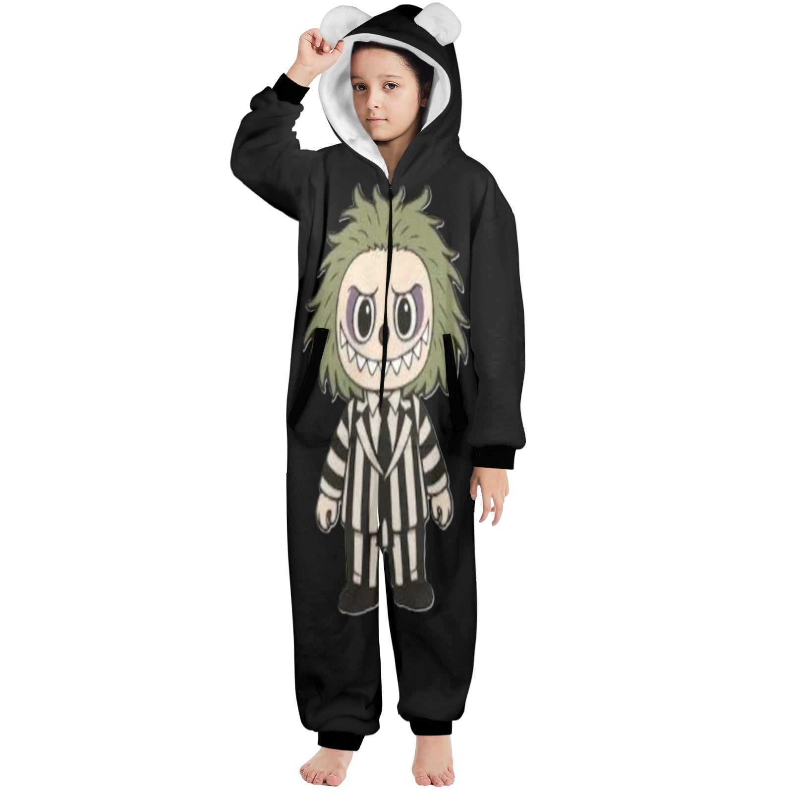 KSC's Halloween Big Kids Unisex Onesies (8 to 15 Years) Beetle Juice Labubu