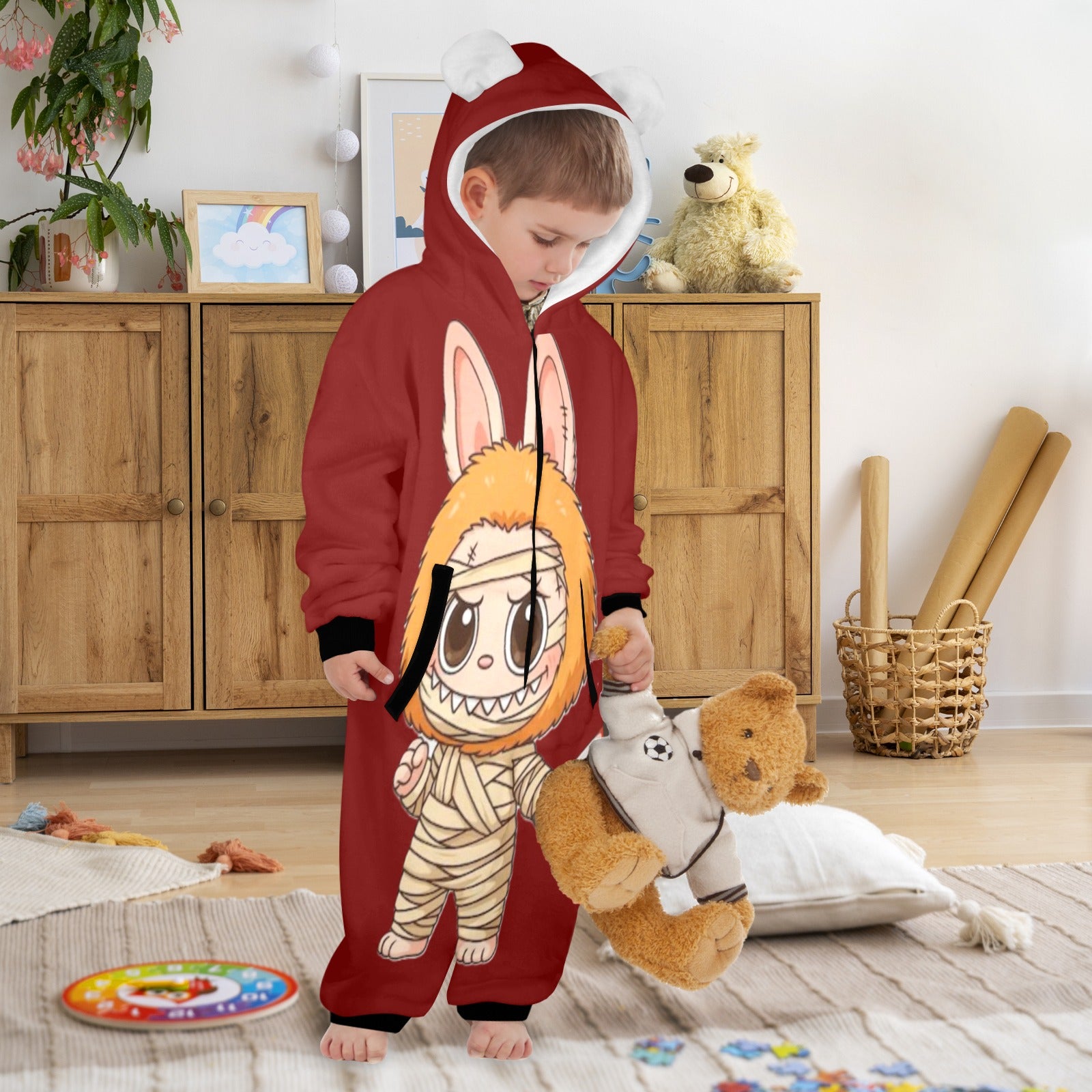KSC's Halloween Exclusive Little Kid Unisex Onesie Labubu Mummy Chucky