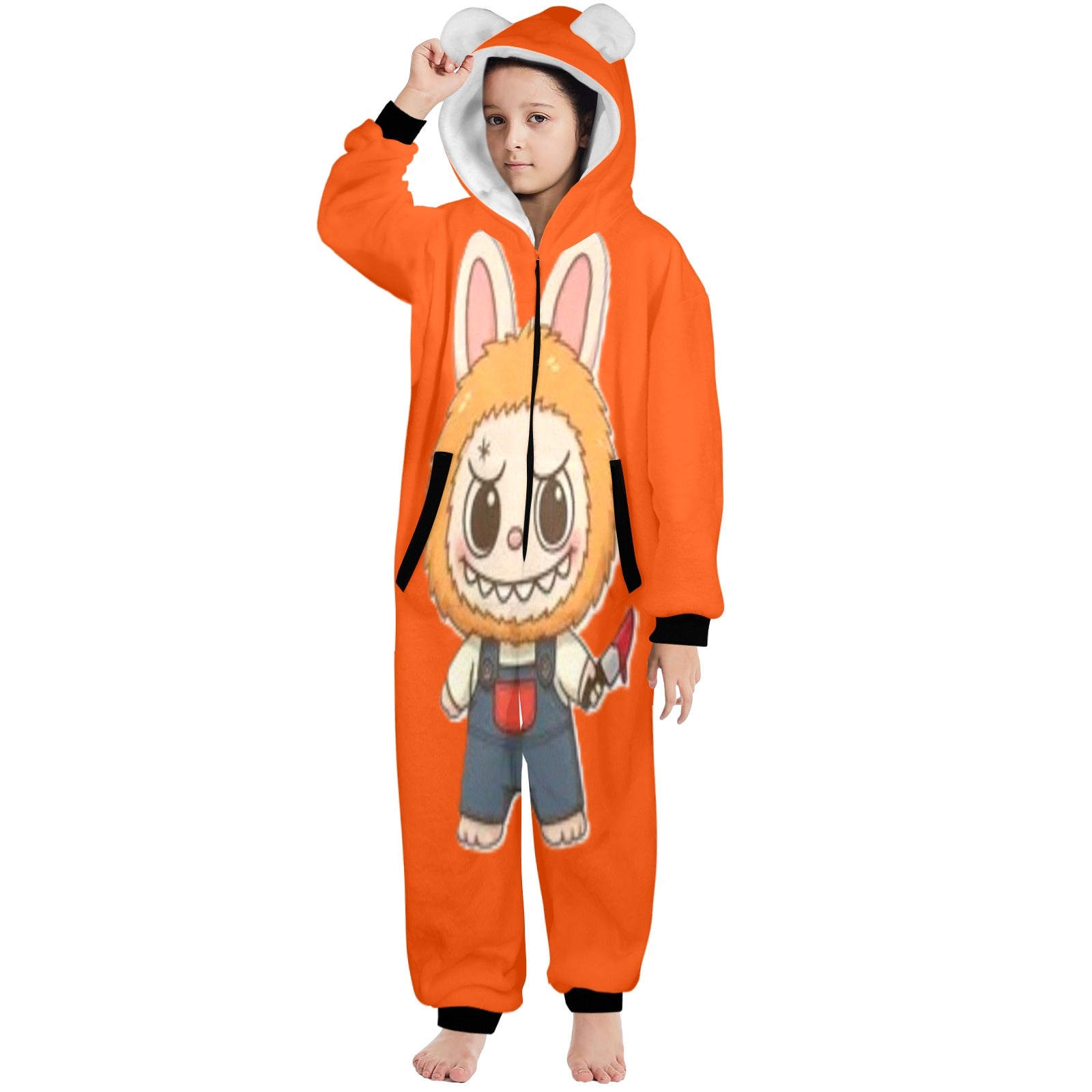 KSC's Halloween Big Kids Unisex Onesies 8 to 15 Years) Chucky Doll Labubu
