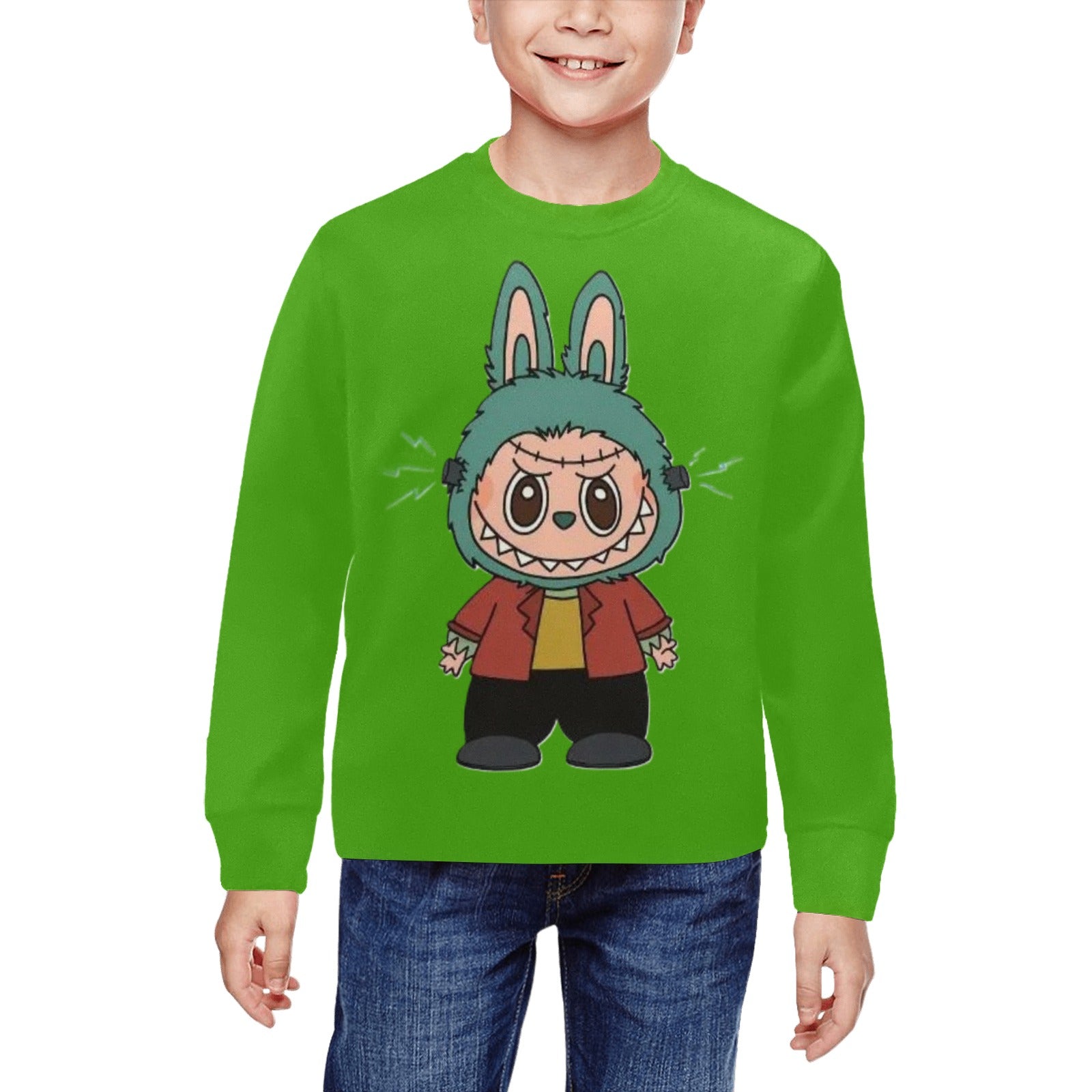 Halloween Rabbit Labubu Unisex Youth Sweatshirts - Assorted Unisex Youth/Kid's Crewneck Sweatshirt