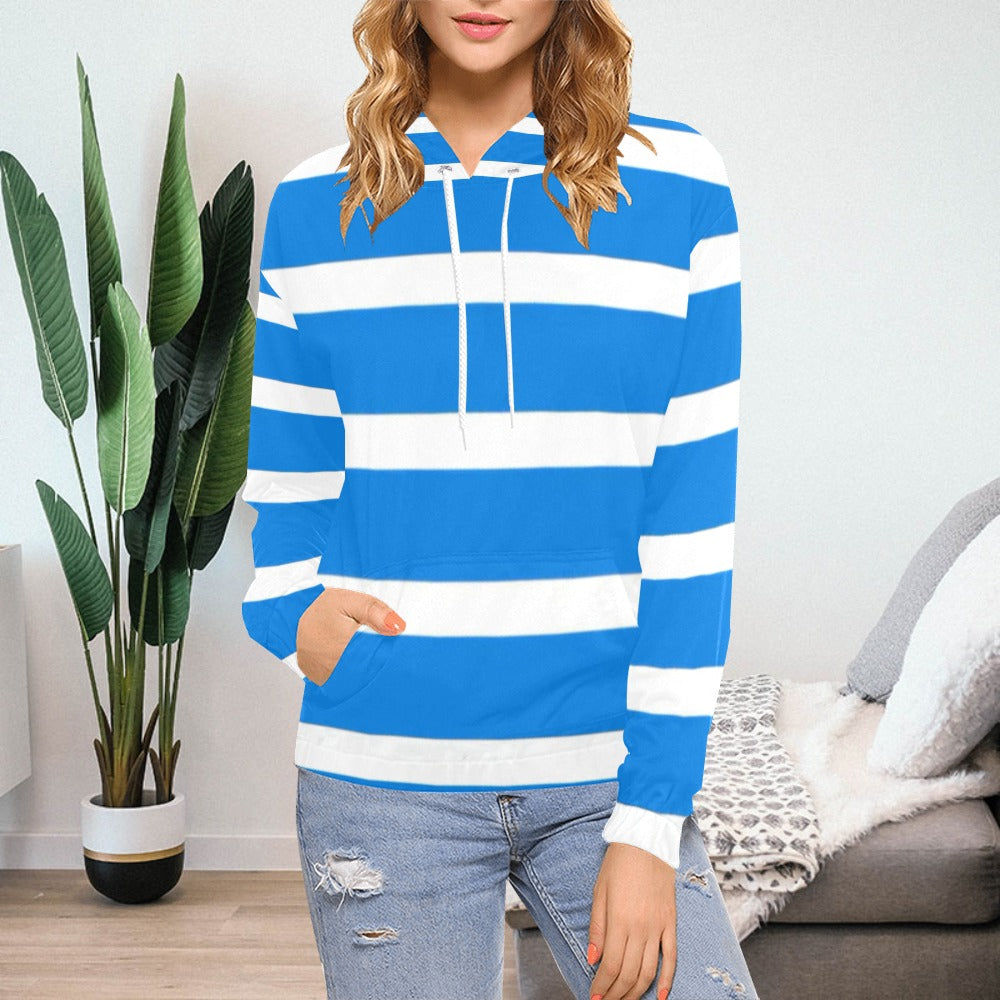 KSC's Exclusive Women's Stripe Design Hoodies Collection (10 Styles) Hoodie (Model H13)