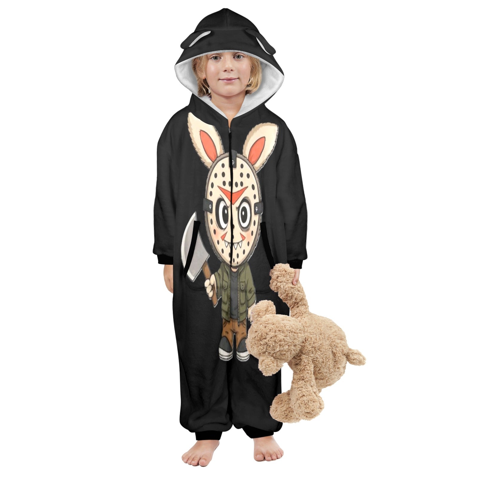 KSC's Halloween Exclusive Little Kids Unisex Onesie Labubu Jason Friday 13th