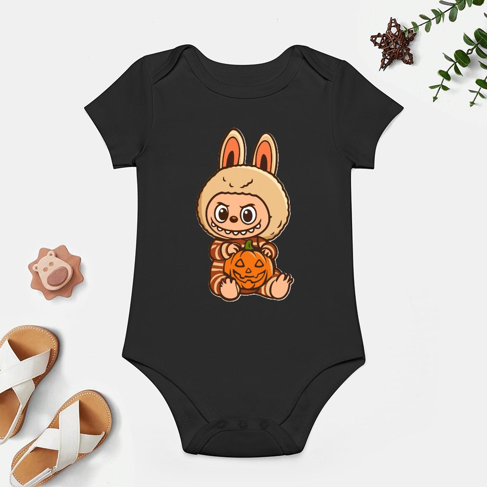 Baby Halloween Labubu Short -Sleeve Baby's Bodysuit