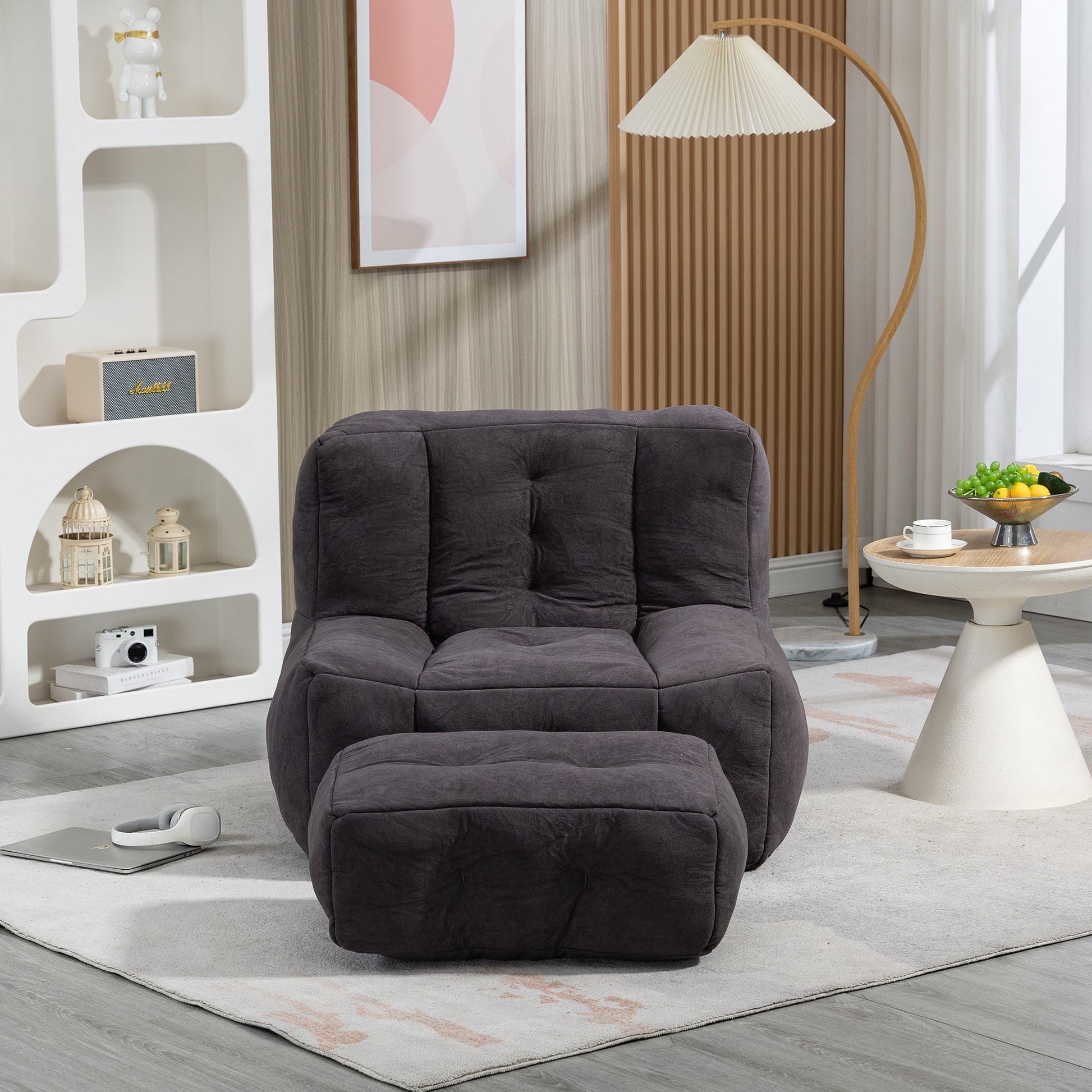 Fluffy bean bag chair, comfortable bean bag for adults and children,