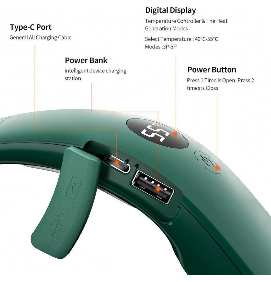 🔥 Neck Toasted. Vibes Boosted. 🔥 10,000mAh Rechargeable Neck Warmer – Fits Necks Up to 8” Wide -10000mah Rechargeable Neck Warmer,for Necks Up to 8 inches Wide