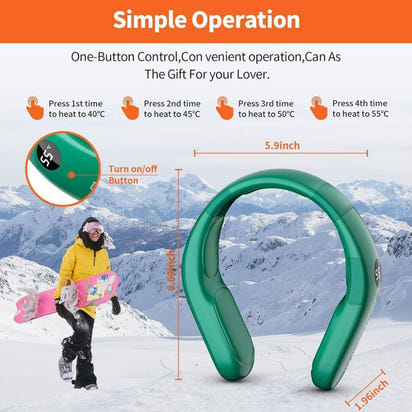 🔥 Neck Toasted. Vibes Boosted. 🔥 10,000mAh Rechargeable Neck Warmer – Fits Necks Up to 8” Wide -10000mah Rechargeable Neck Warmer,for Necks Up to 8 inches Wide