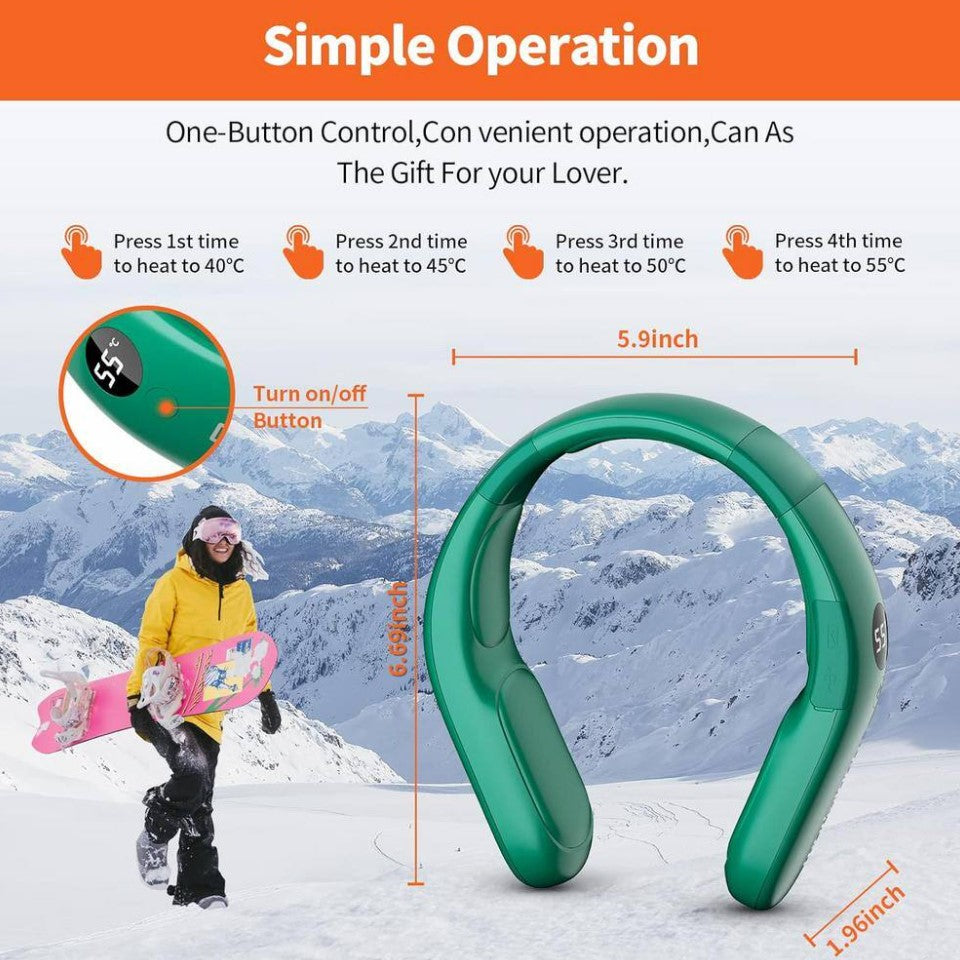 🔥 Neck Toasted. Vibes Boosted. 🔥 10,000mAh Rechargeable Neck Warmer – Fits Necks Up to 8” Wide -10000mah Rechargeable Neck Warmer,for Necks Up to 8 inches Wide