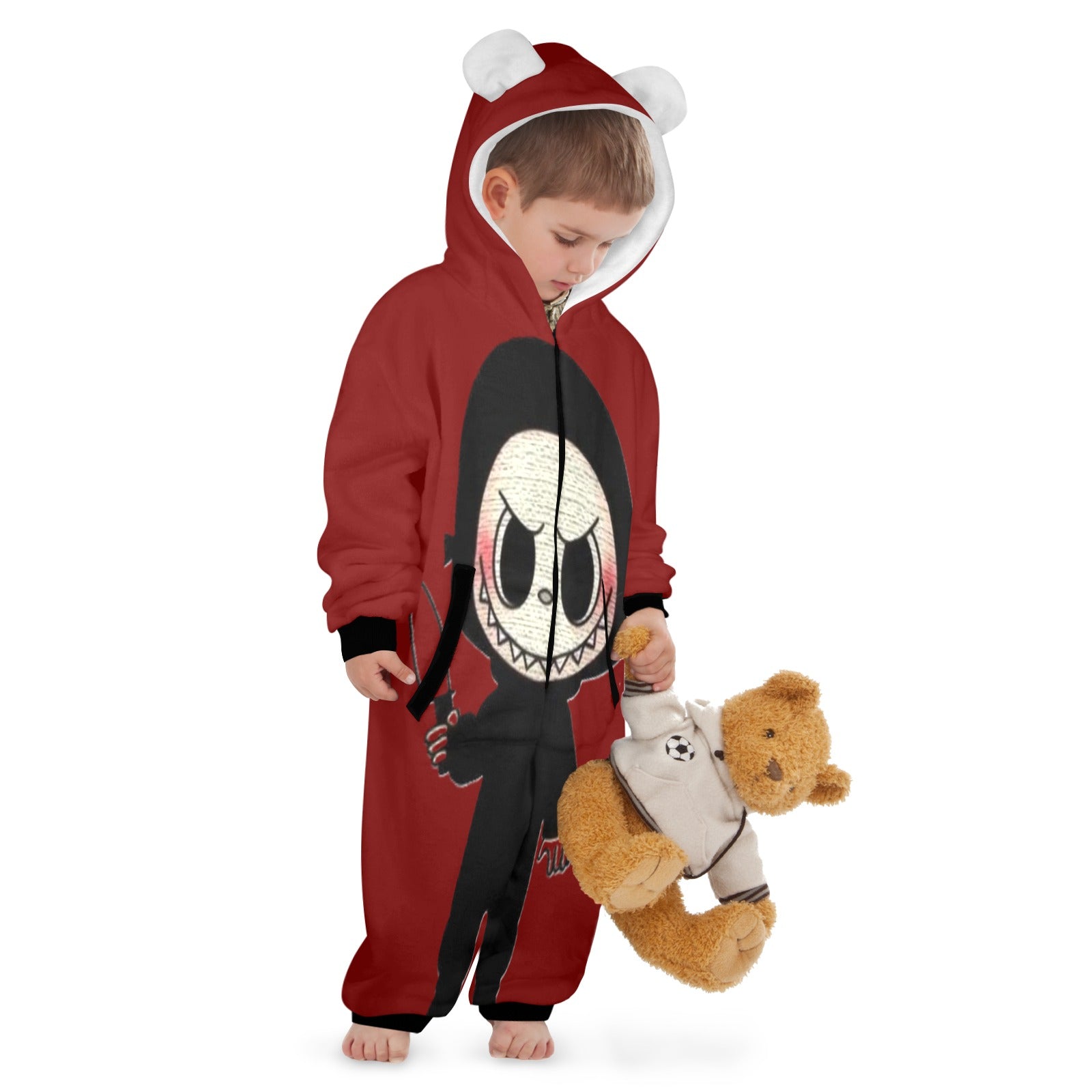 KSC's Halloween Exclusive Little Kid Unisex Onesie Labubu Ghost Face Design 5