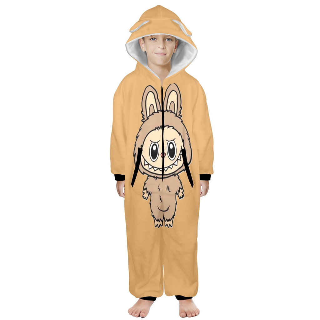 KSC's Exclusive Big Kids Onesie Labubu (8 to 15 Years) Tan Brown Labubu