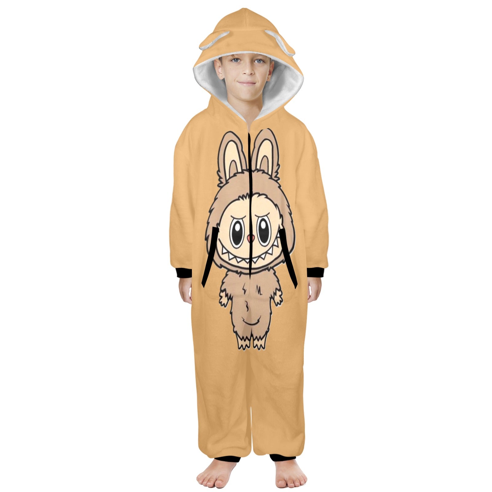 KSC's Exclusive Big Kids Onesie Labubu (8 to 15 Years) Tan Brown Labubu