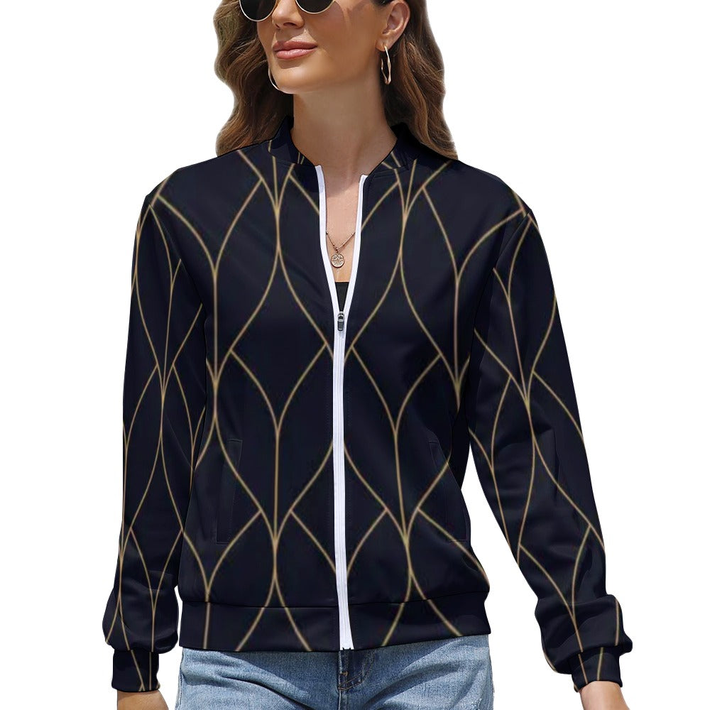 Women's Long Sleeve Zipper Jacket - (10 Options) KSC's Limited Edition Designer Collections