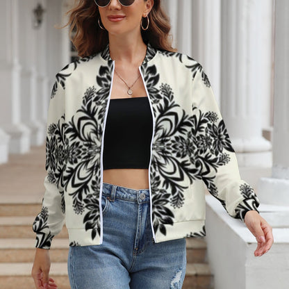 Women's Long Sleeve Zipper Jacket