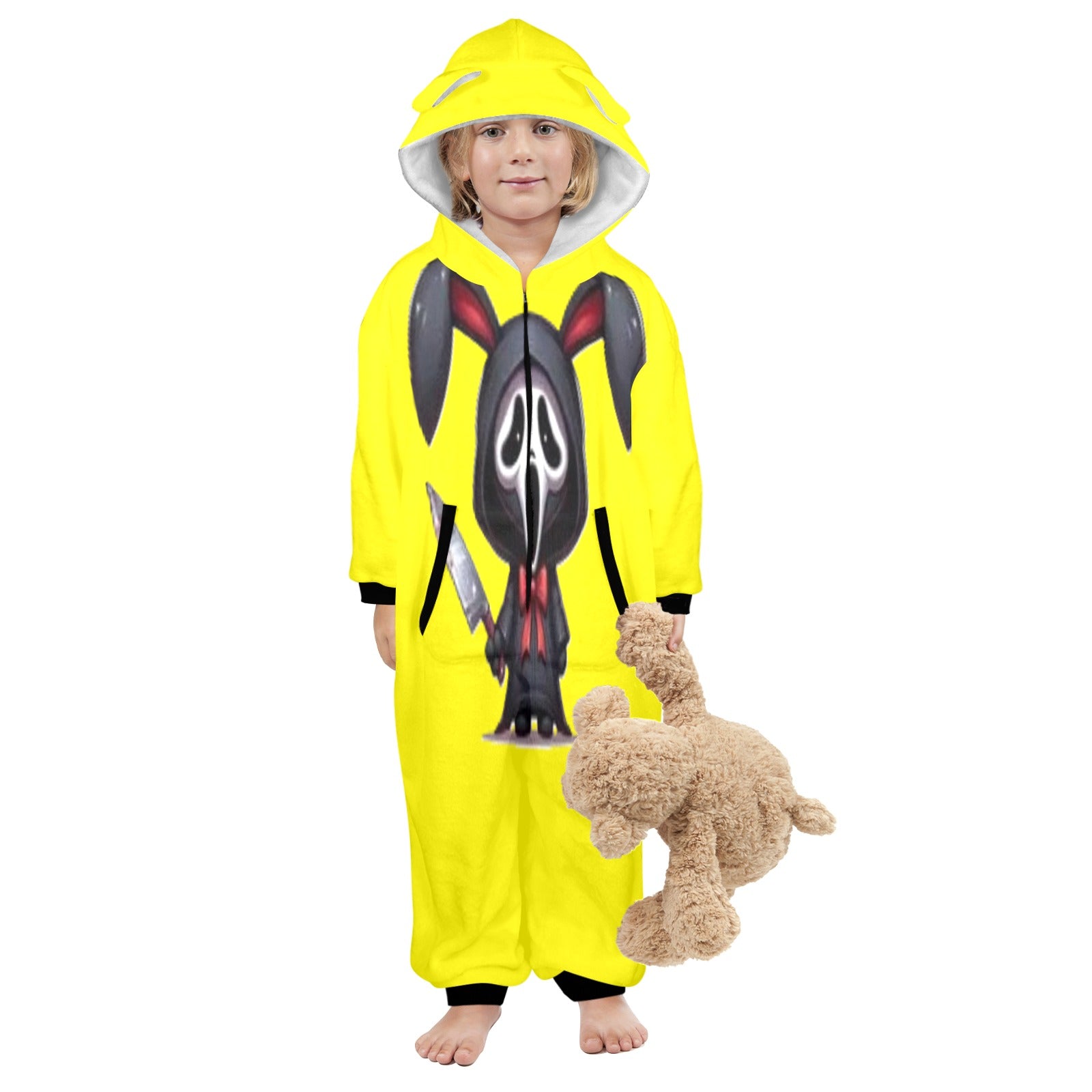 KSC's Exclusive Labubu Little Kids Onesies (2 to 7 Years Old) - Ghost Face Labubu