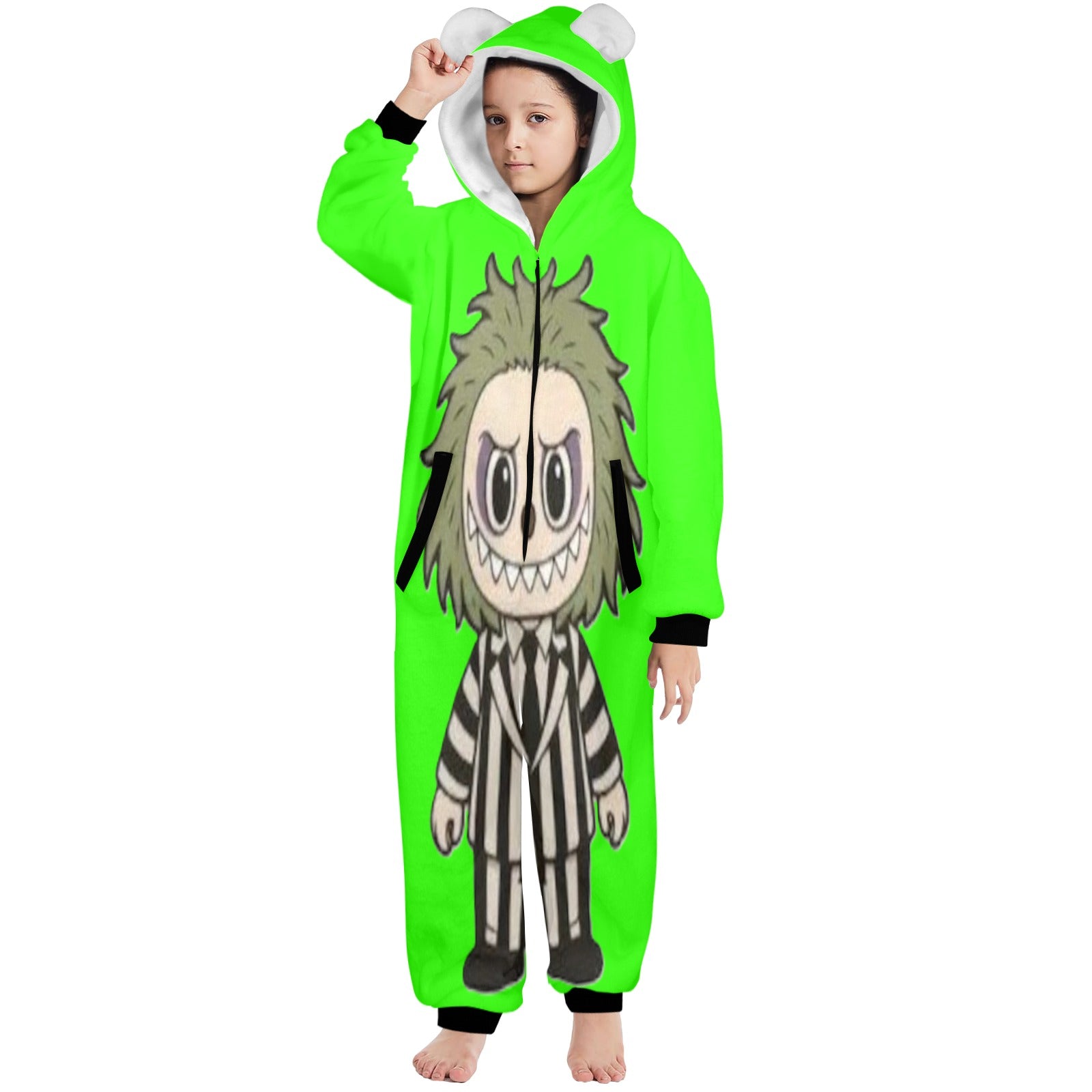 KSC's Halloween Big Kids Unisex Onesies (8 to 15 Years) Beetle Juice Labubu