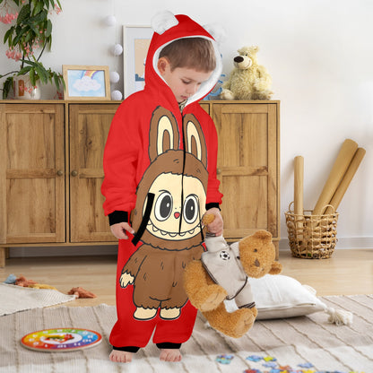 KSC's Exclusive Labubu Little Kids Onesies (2 to 7 Years Old) - Brown Bear Labubu