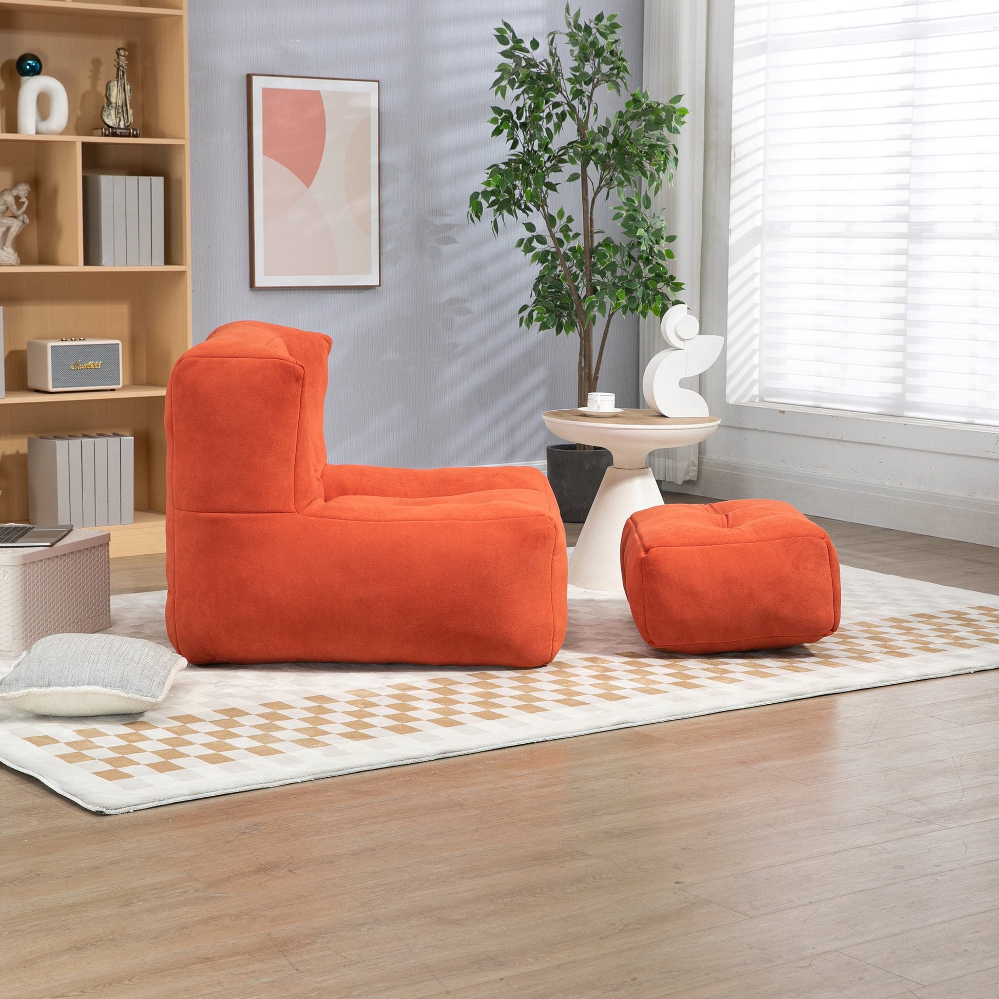 Fluffy bean bag chair, comfortable bean bag for adults and children,