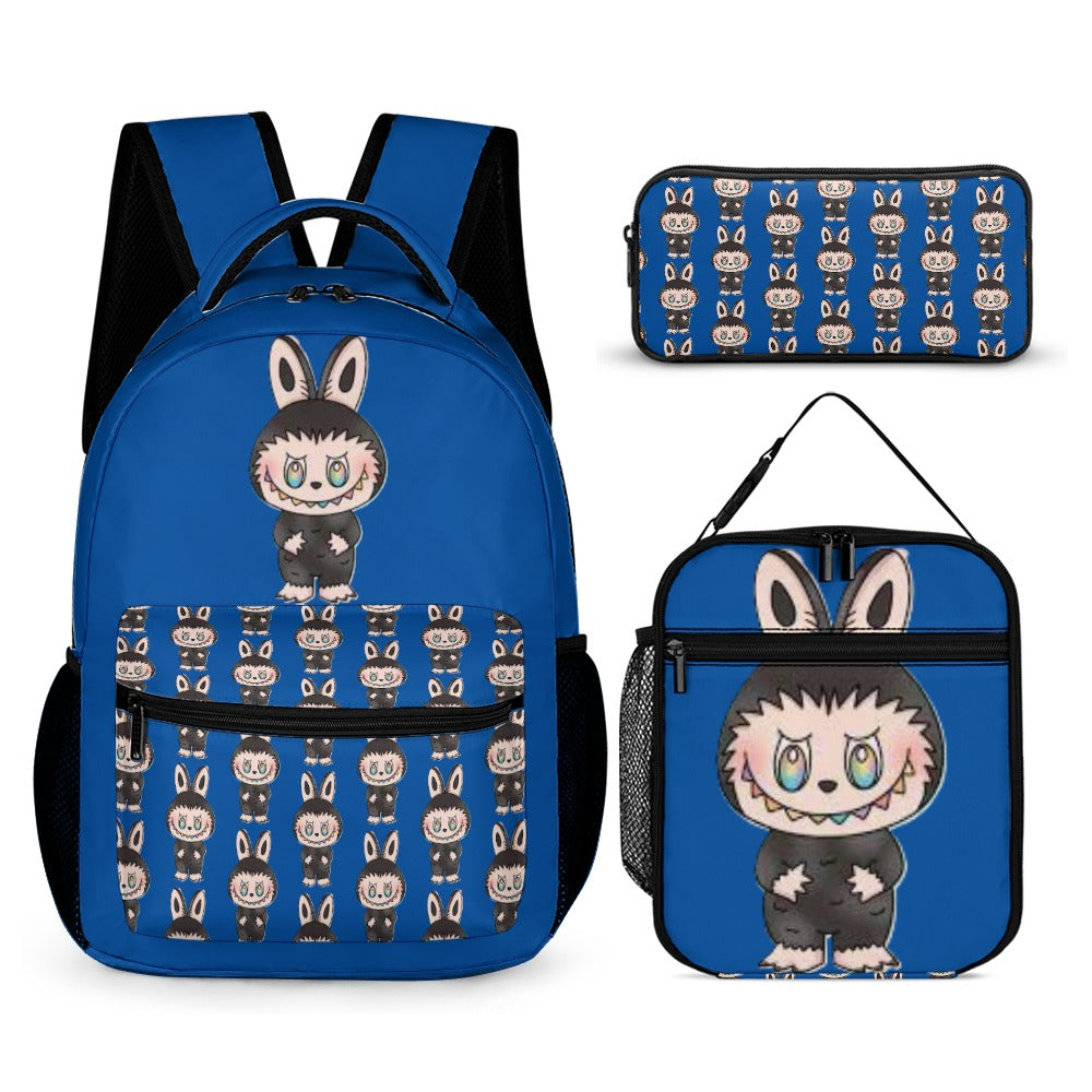 NEW Three Piece Labubu Backpack Bundle - 9 different options  - Back To School Deal