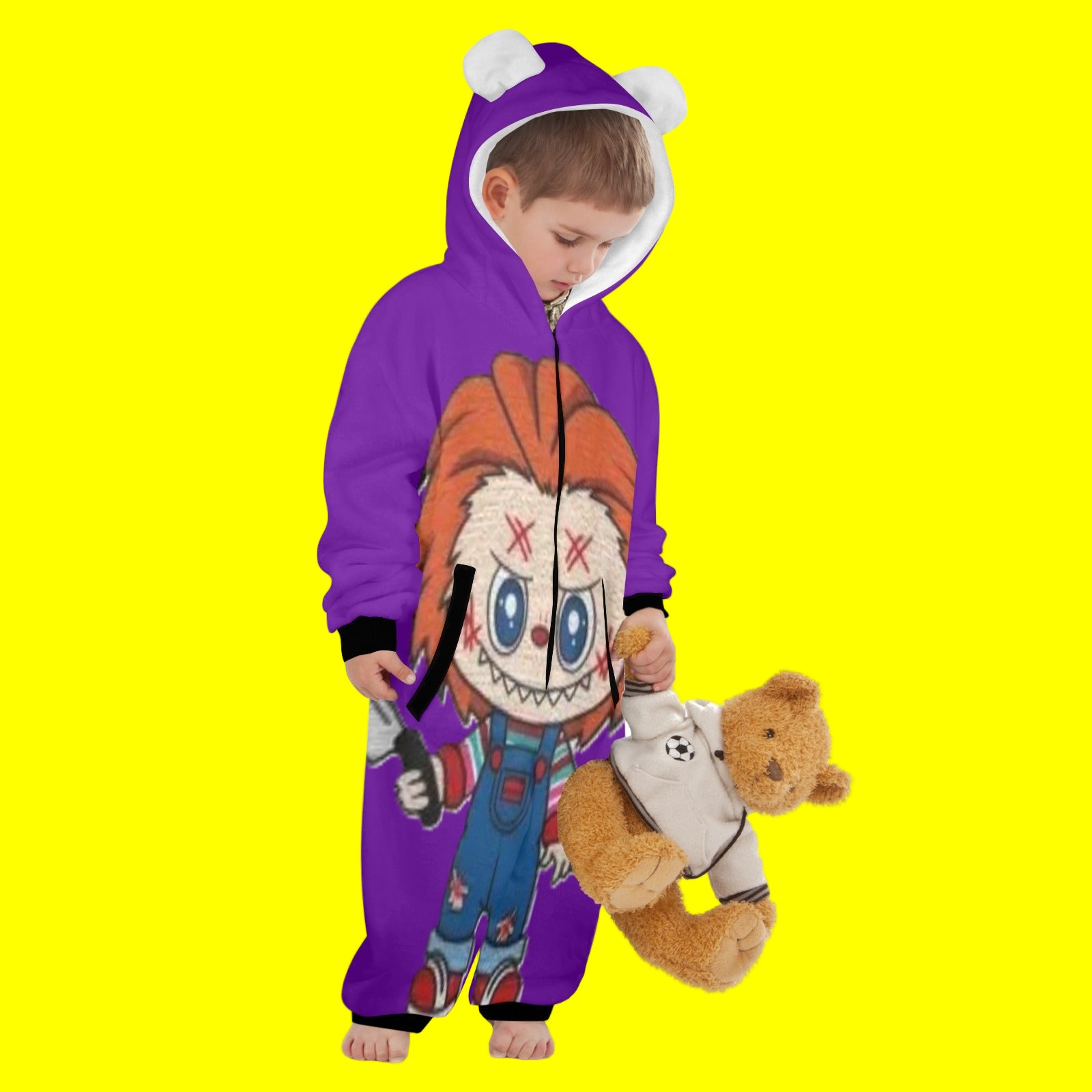 KSC's Halloween Good Guy Labubu Doll Lil Kid Unisex Onesie 2 to 7 years old