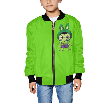 🧥🔥 “Too Cool for Recess!” Labubu Kid’s Bomber Jacket - Kid's Bomber Jacket