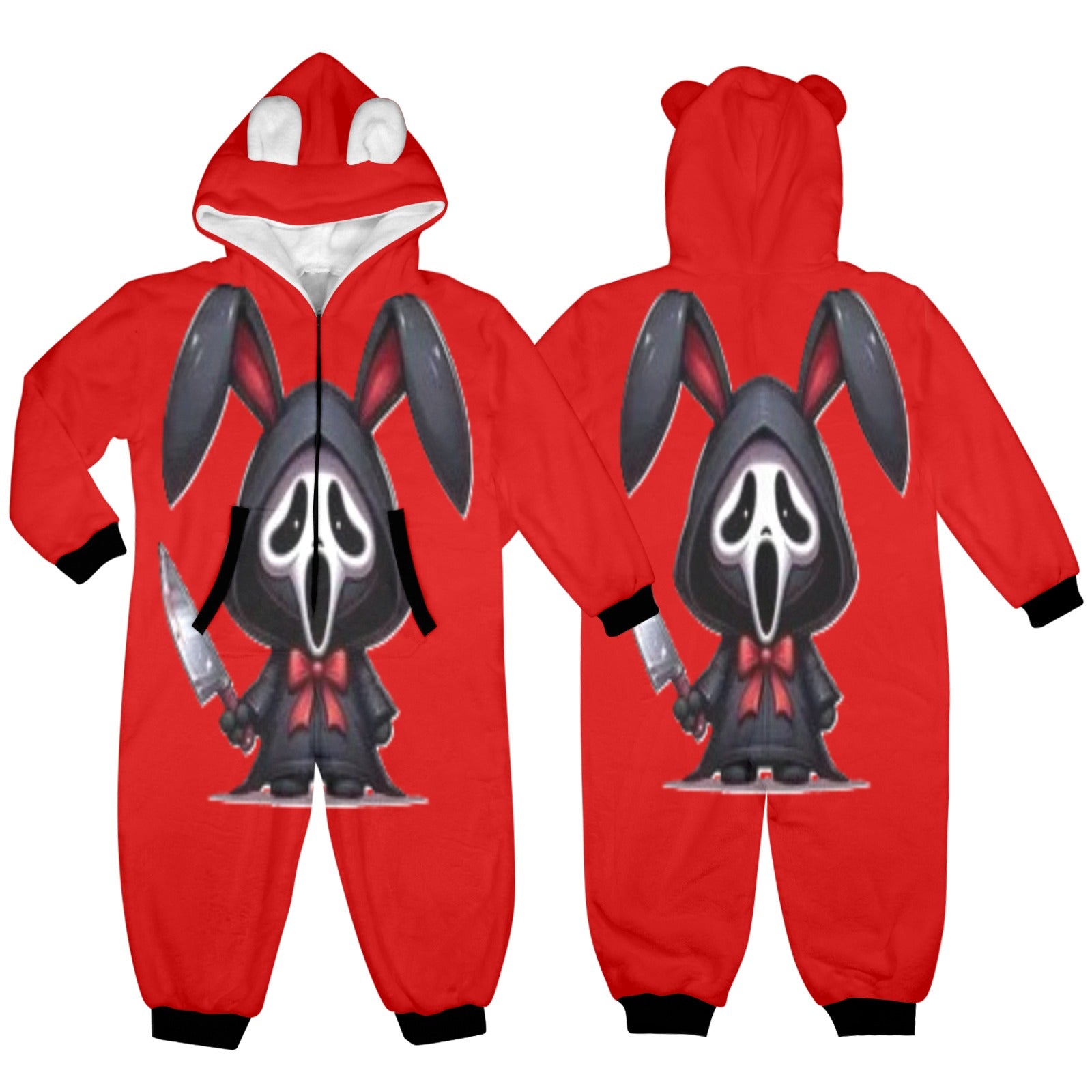 KSC's Exclusive Labubu Little Kids Onesies (2 to 7 Years Old) - Ghost Face Labubu