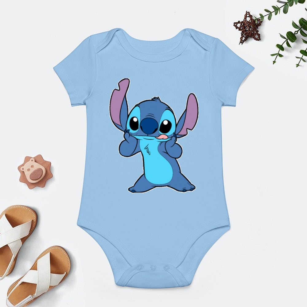 BABY BOY CLOTHING CARTOON PRINT DESIGNS BOYS Short -Sleeve Baby's Bodysuit - CARTOON PRINTS