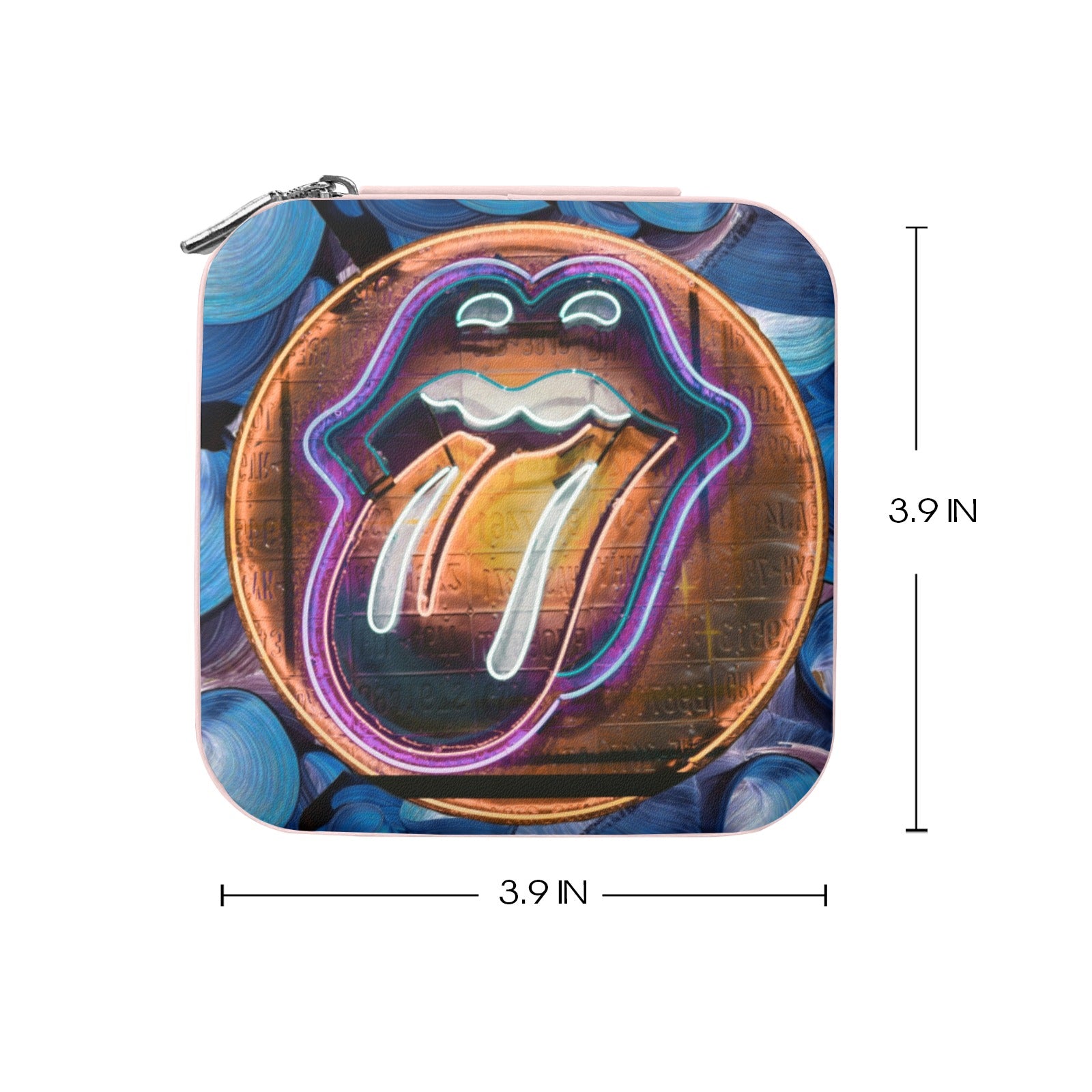 TONGUEOUTPOPARTTRAVELJEWELRYBOX Custom Printed Travel Jewelry Box