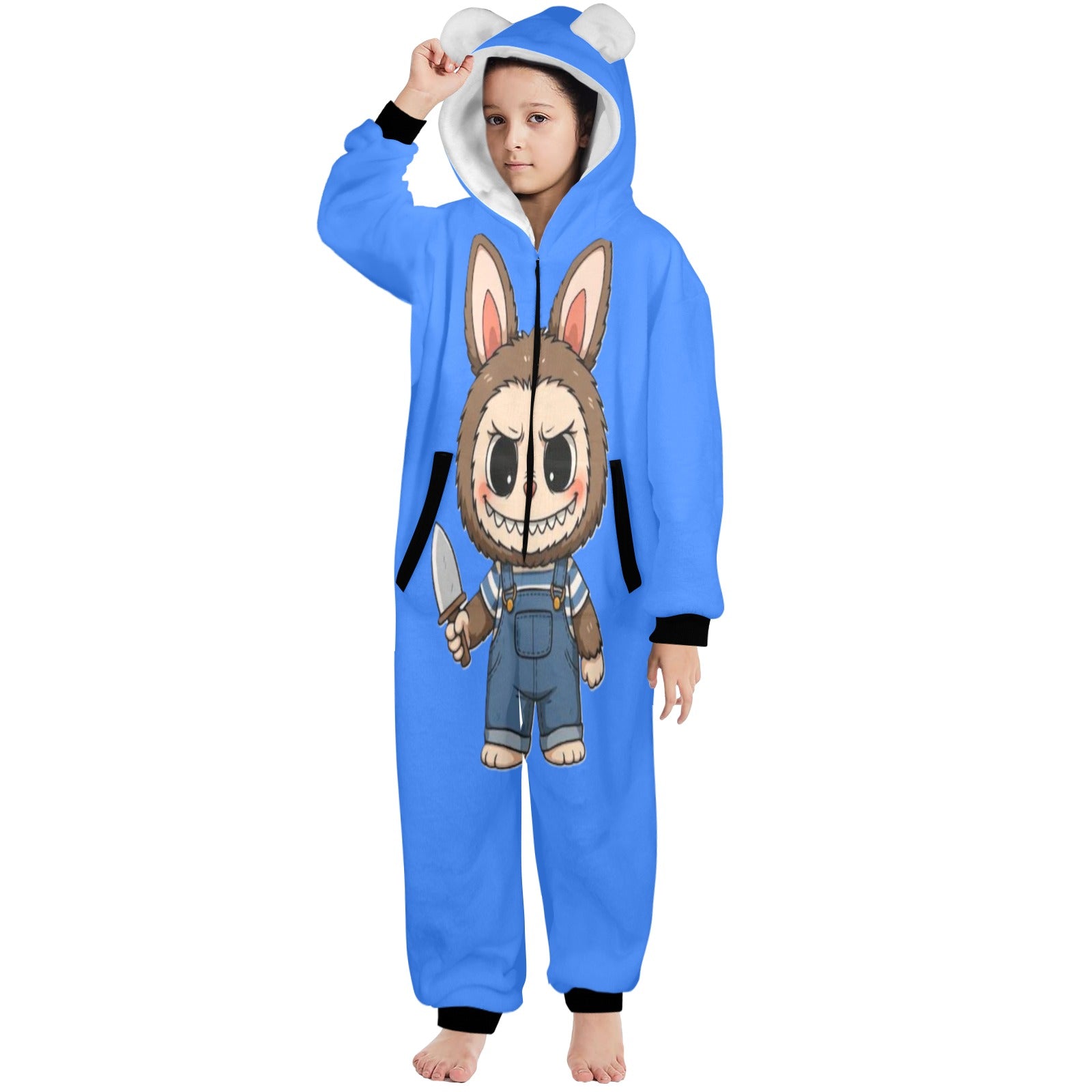 KSC's Halloween Big Kids Unisex Onesies (8 to 15 Years) Chucky Doll Labubu