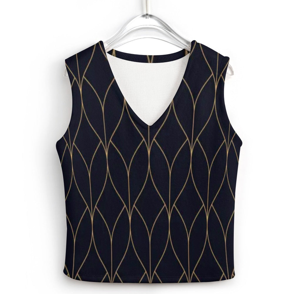 KSC's Custom Vest Designs Women's Long Sleeve Button Knit Vest - 10 OPTIONS INSIDE