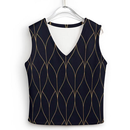 KSC's Custom Vest Designs Women's Long Sleeve Button Knit Vest - 10 OPTIONS INSIDE