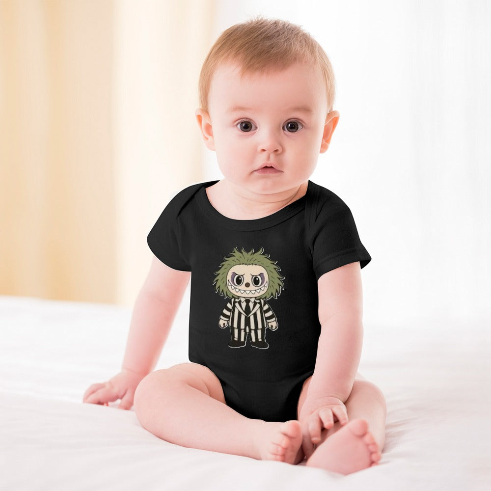 Baby Halloween Labubu Short -Sleeve Baby's Bodysuit