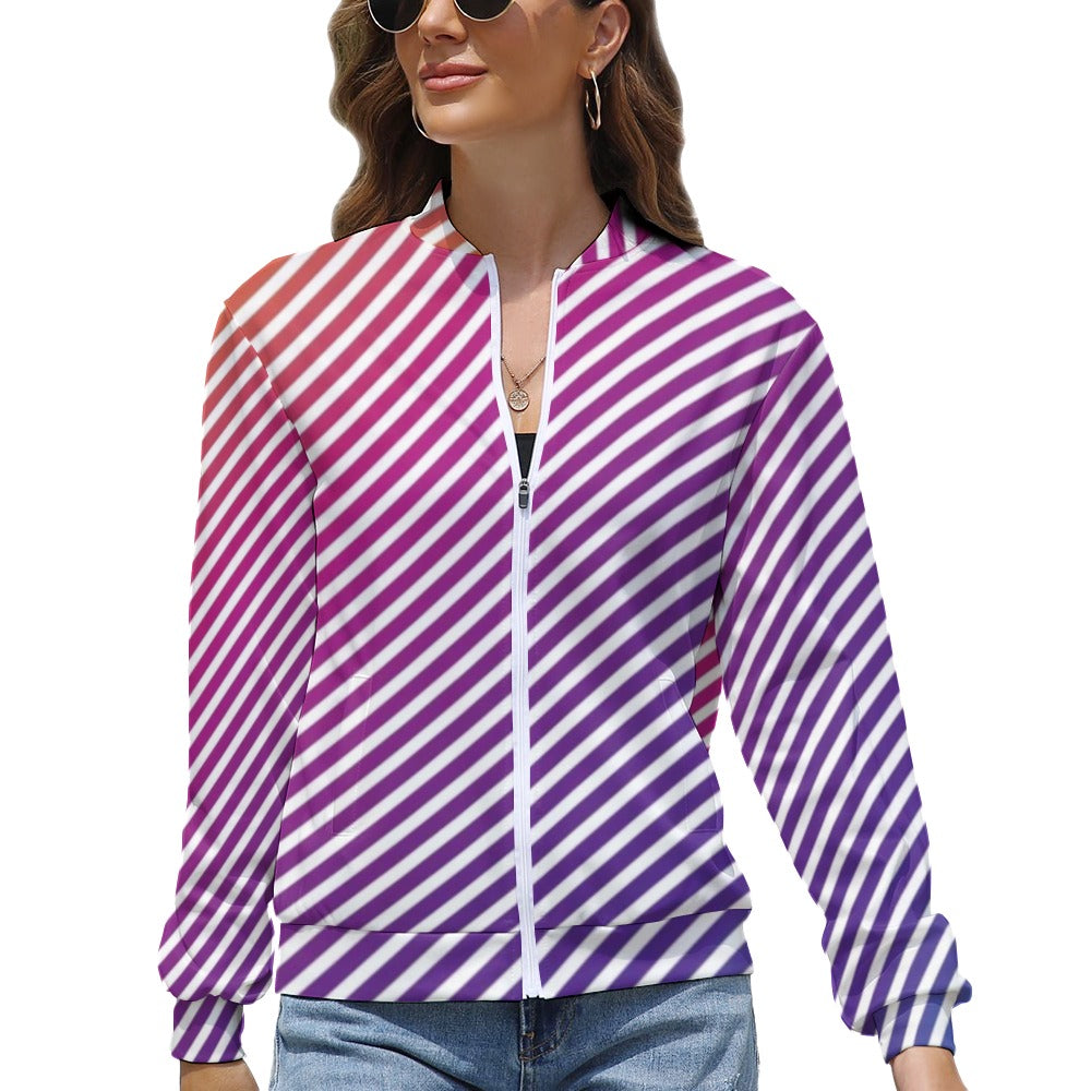 Designer Style Women's Long Sleeve Zipper Jacket (10 Options) - KSC's Limited Edition Collections