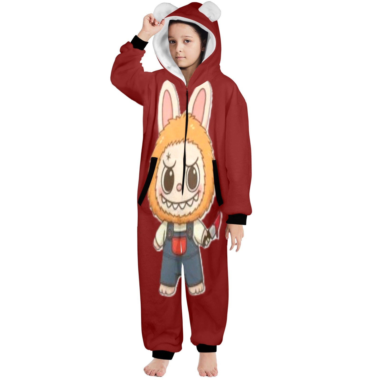 KSC's Halloween Big Kids Unisex Onesies 8 to 15 Years) Chucky Doll Labubu