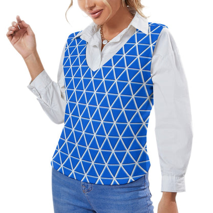 KSC's Custom Vest Designs Women's Long Sleeve Button Knit Vest