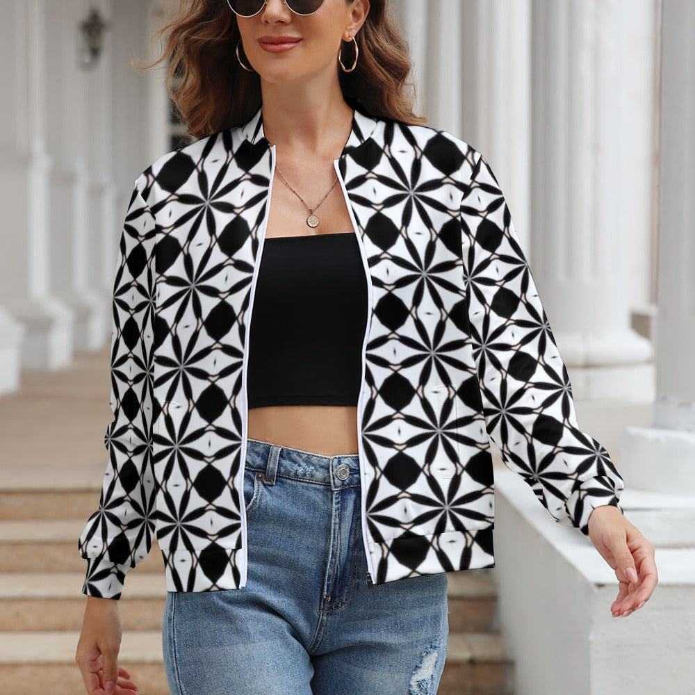 Women's Long Sleeve Zipper Jacket - (10 Options) KSC's Limited Edition Designer Collections