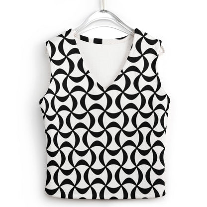 KSC's Custom Vest Designs Women's Long Sleeve Button Knit Vest