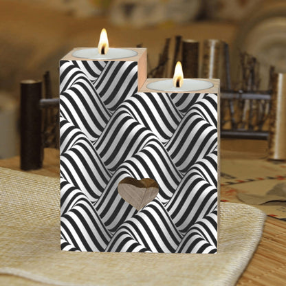 Realistic Kaleidoscopic Candle Holder Wooden Candle Holder (Without Candle)