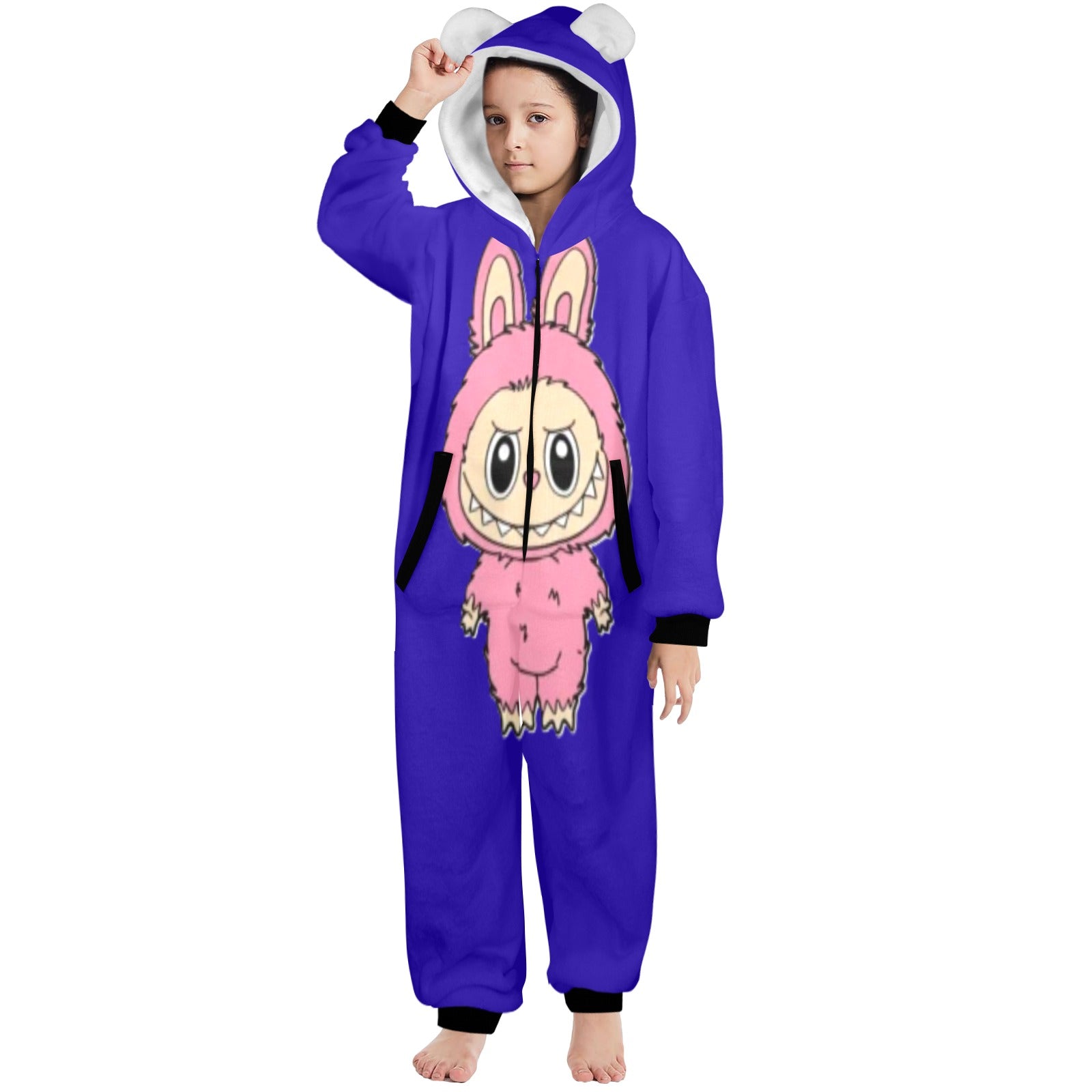 KSC's Exclusive Big Kids Onesie Labubu (8 to 15 Years) Blue Pink Labubu