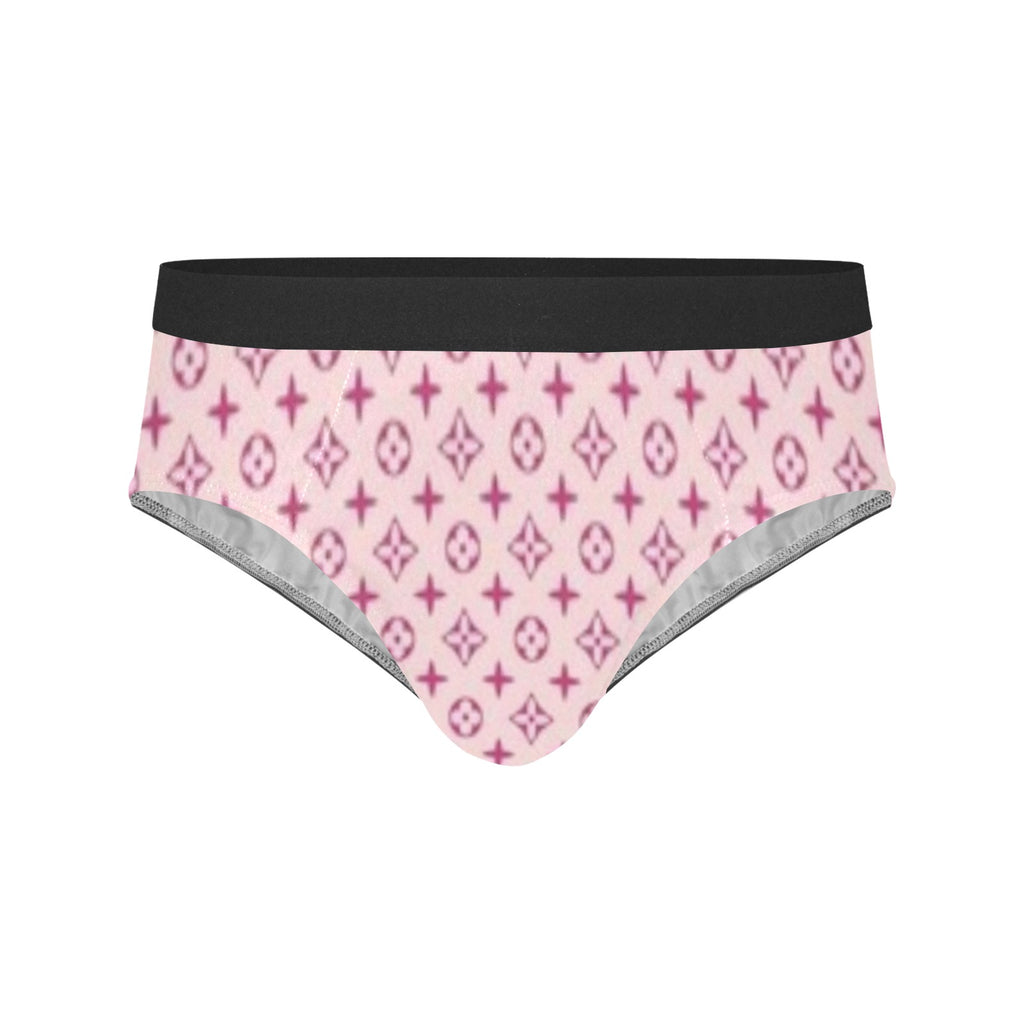 KSC's Custom Design Men's Pink Temple Mid Rise Briefs