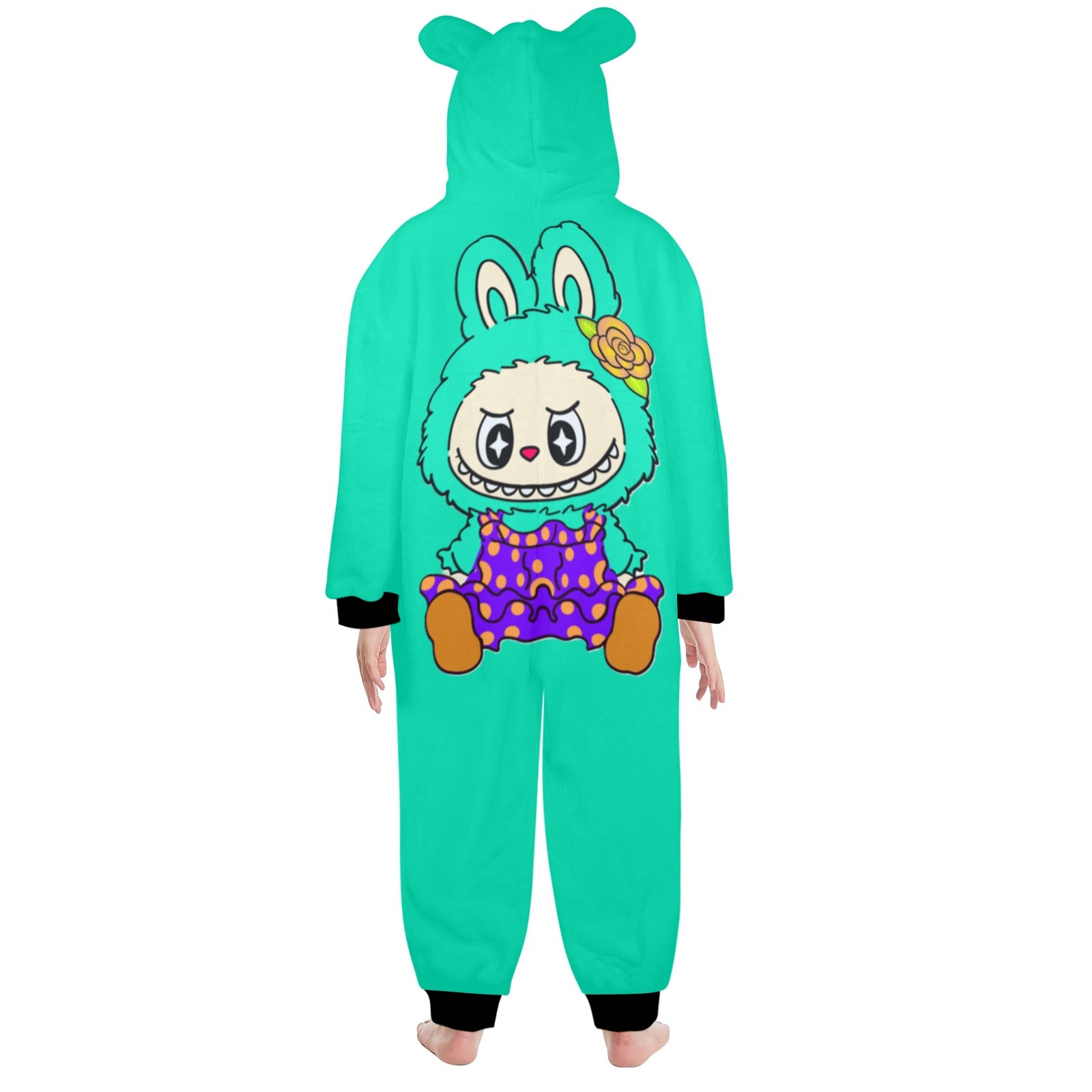 KSC's Exclusive Big Kids Onesie Labubu (8 to 15 Years) Teal with Teal Labubu