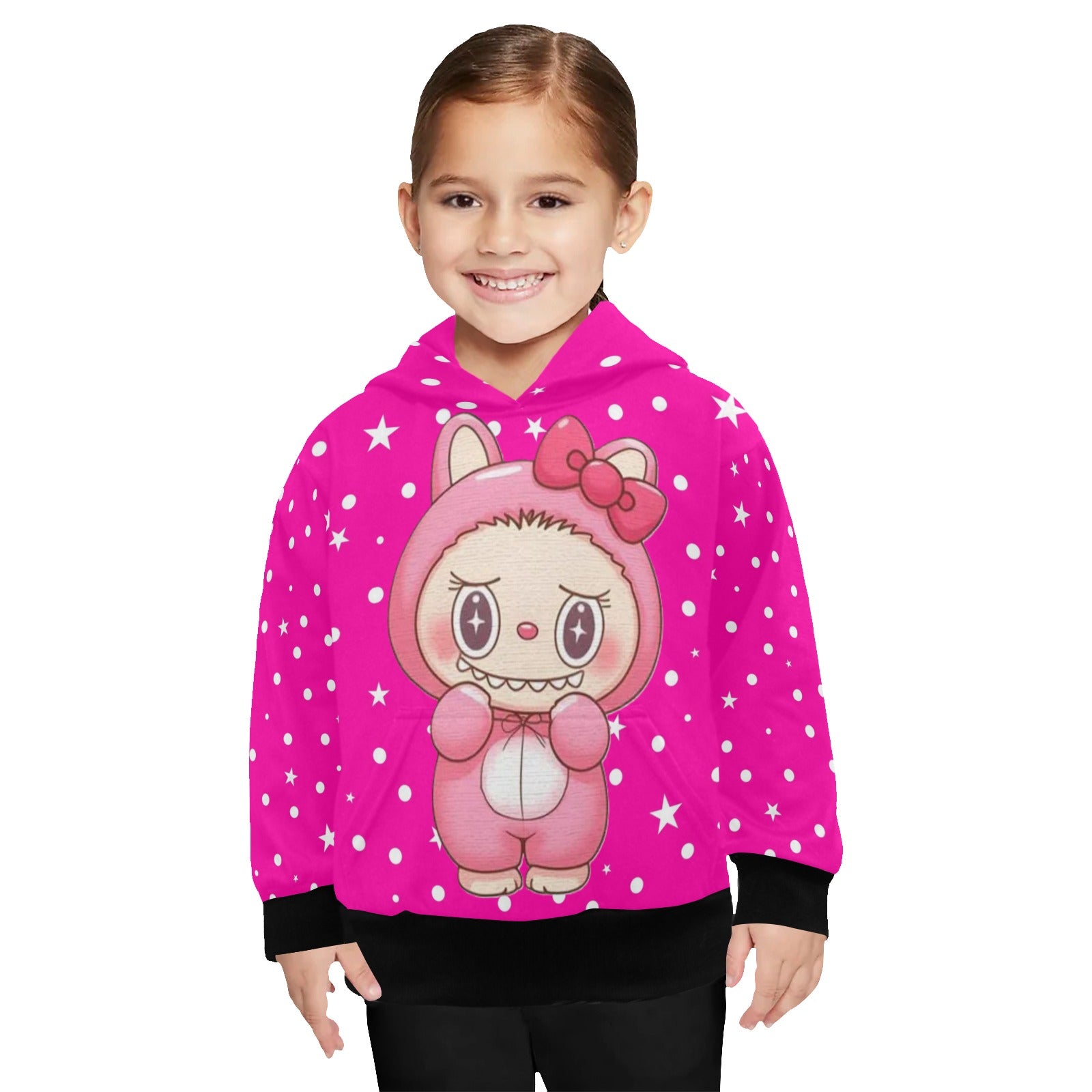 KSC's Little Girls' Labubu Designs Long Sleeve Hoodies