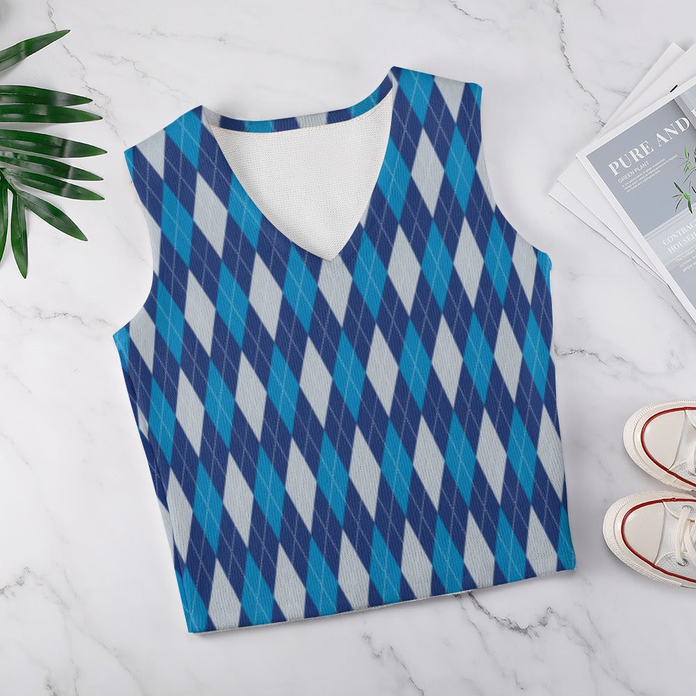 KSC's Custom Vest Designs Women's Long Sleeve Button Knit Vest - 10 OPTIONS INSIDE