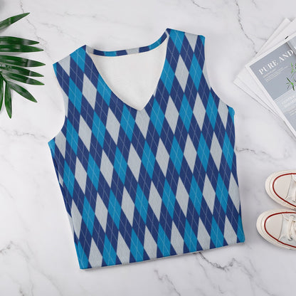 KSC's Custom Vest Designs Women's Long Sleeve Button Knit Vest - 10 OPTIONS INSIDE