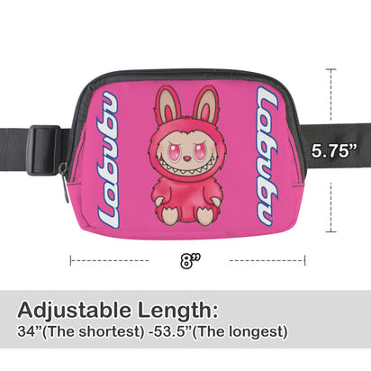 💖 Labubu Pink Pop Crossbody – Fanny Fun for All Ages! Pink Labubu Cross Body Bags - Fanny Bags