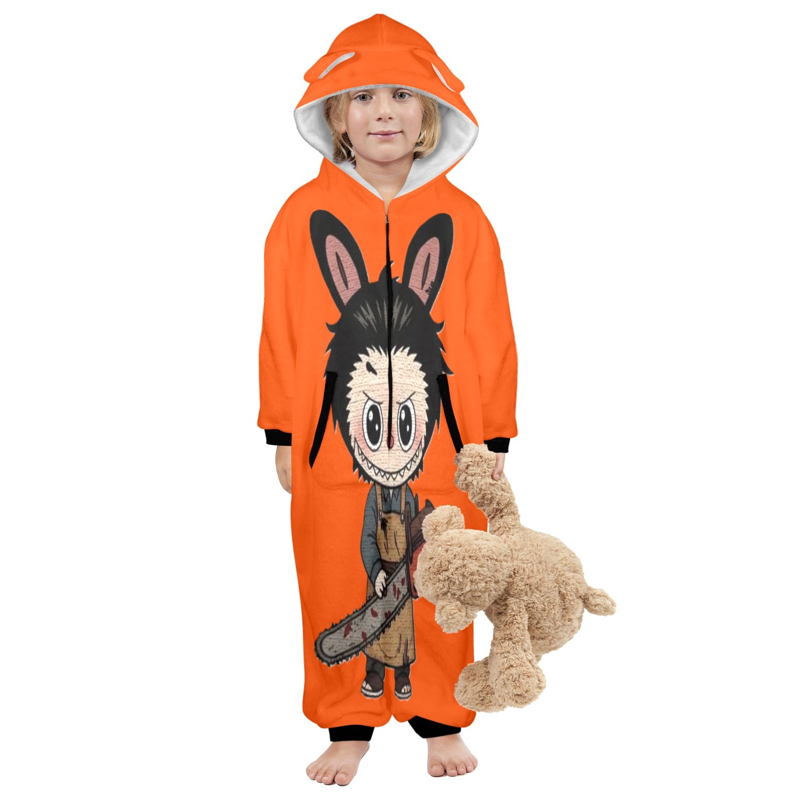 KSC's Halloween Exclusive Little Kids Unisex Onesie Labubu Chainsaw