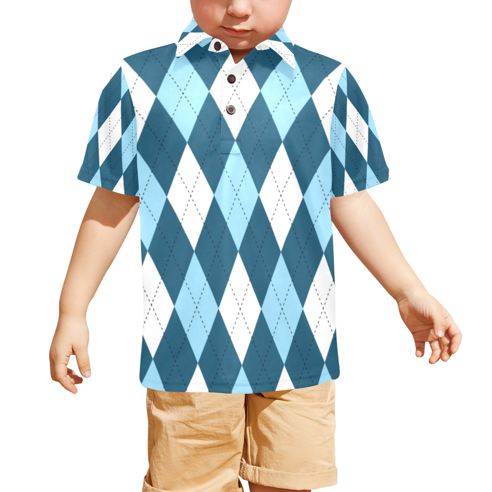 KSC's Exclusive Designs Little Boys' Polo Shirt T55 - 10 Options Inside