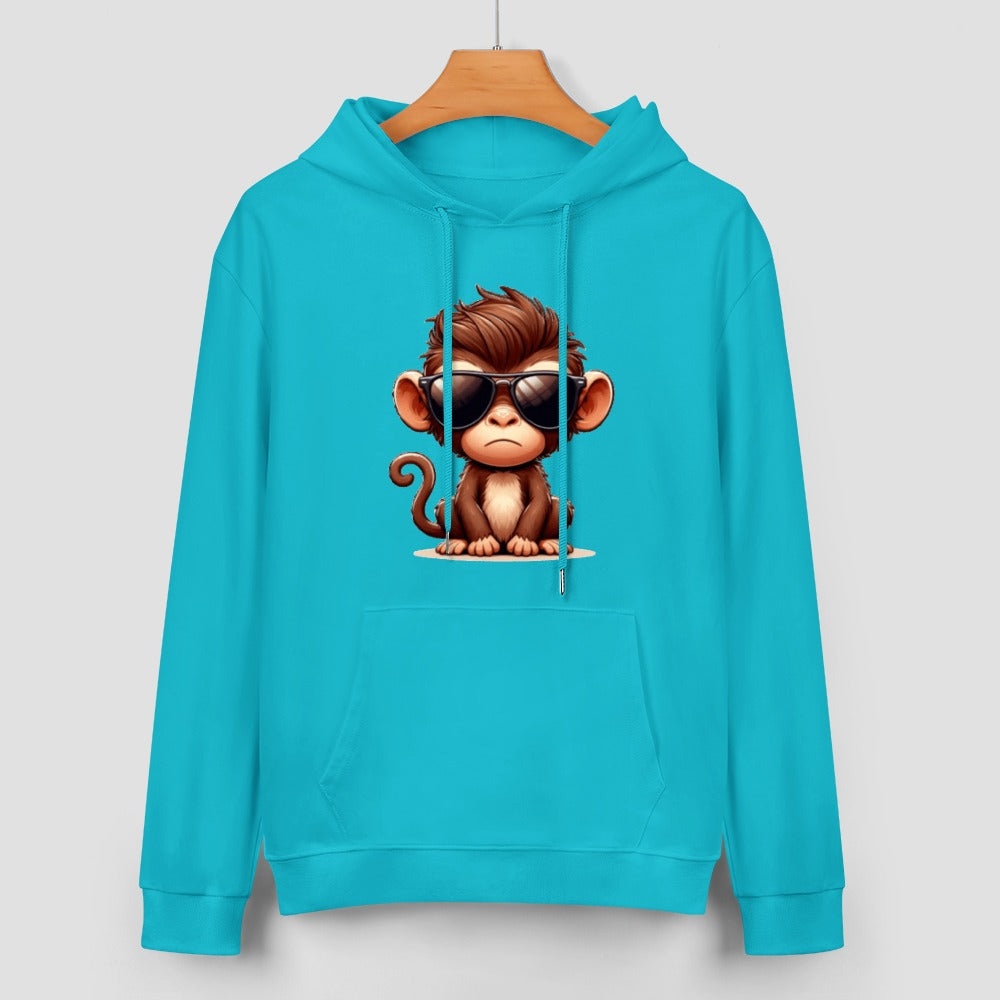 New Cool Monkey Pure cotton hooded sweater