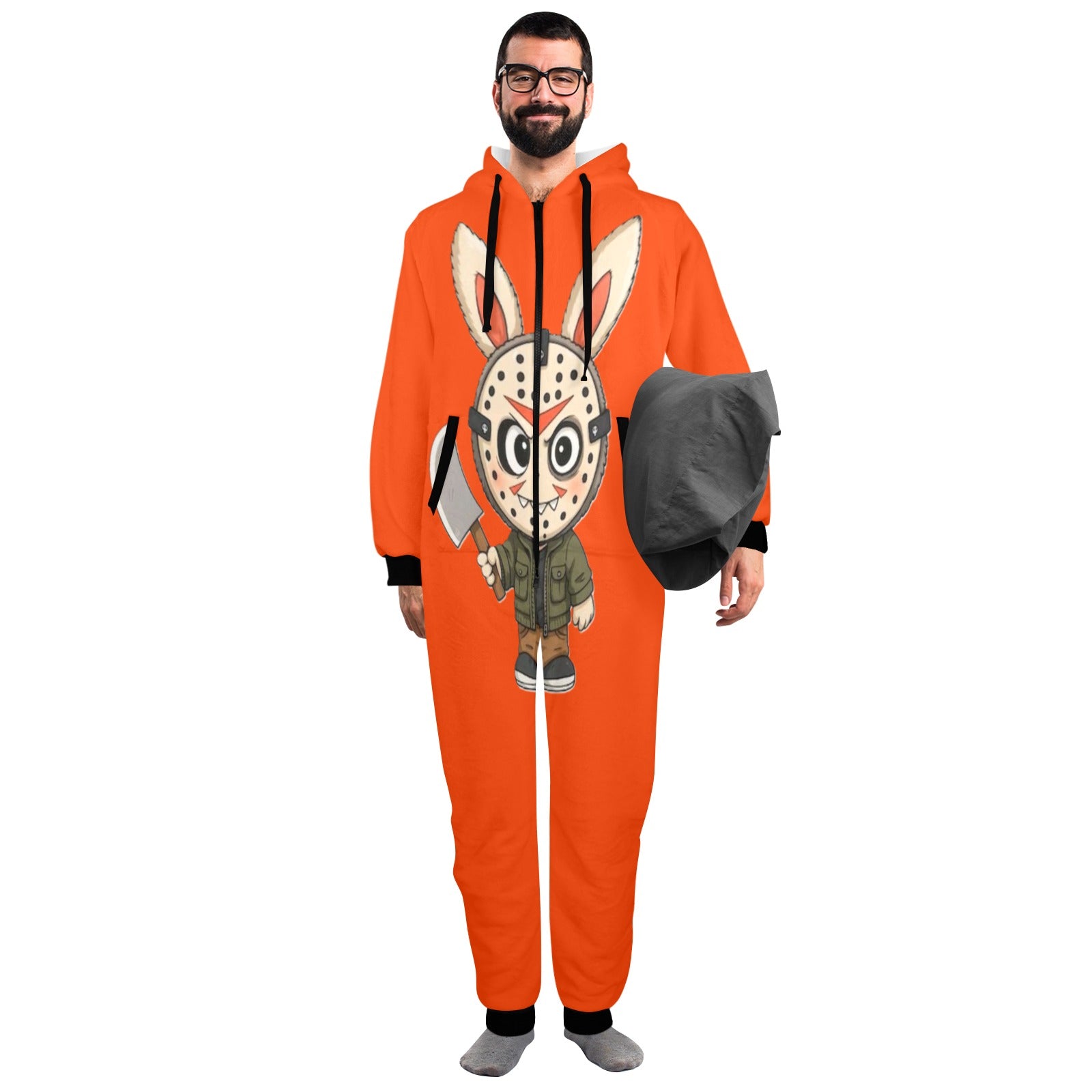 KSC's Exclusive Halloween Adult Unisex Onesie - Labubu Jason Friday 13th